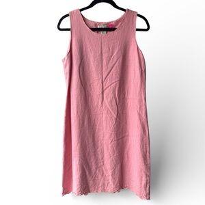 Freeport Studio Linen Rayon Blend Sleeveless Dress